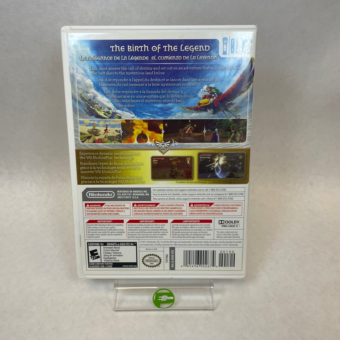 The Legend of Zelda Skyward Sword (Nintendo Wii, 2011)