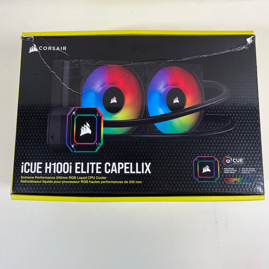 Corsair iCUE H100i ELITE CAPELLIX 240mm RGB Liquid CPU Cooler CW-9060046-WW