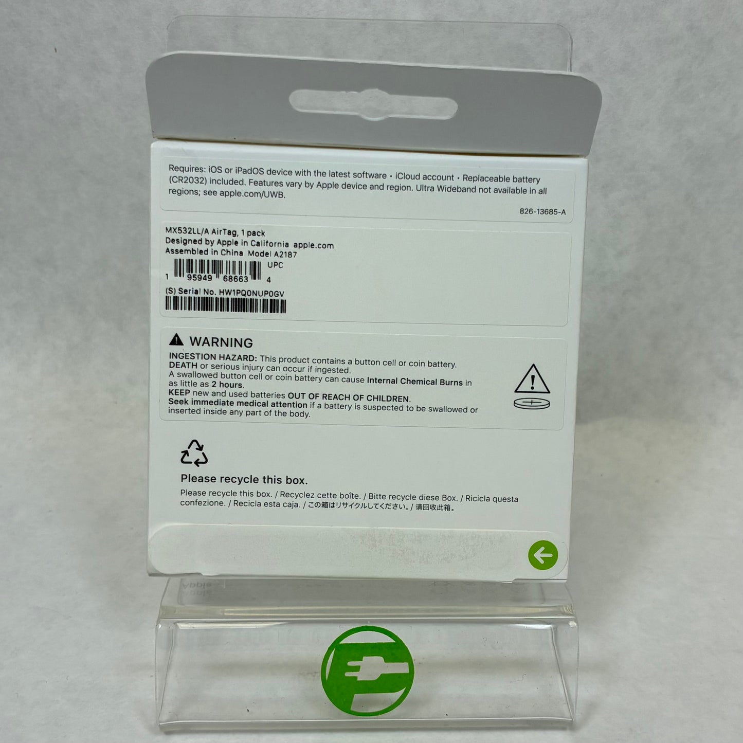 New Apple AirTag (1st Gen) White MX532LL/A Airtag
