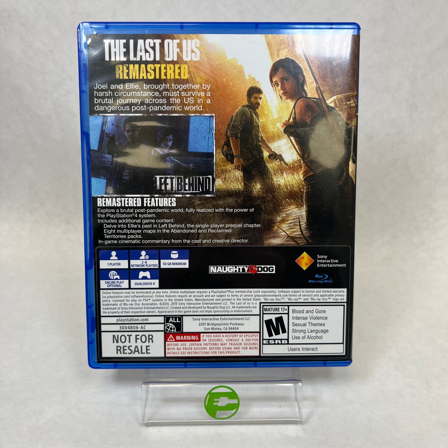 The Last of Us Remastered (Sony PlayStation 4 PS4, 2014)