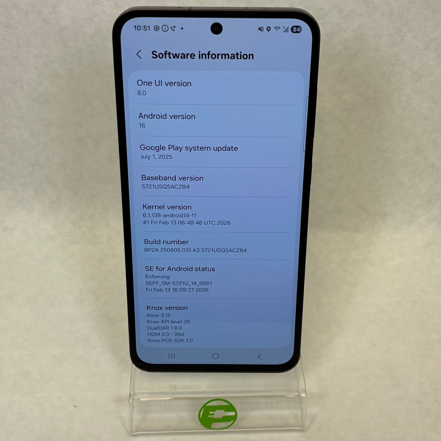 Verizon Samsung Galaxy S24 FE 8GB RAM 128GB SM-S721U Black
