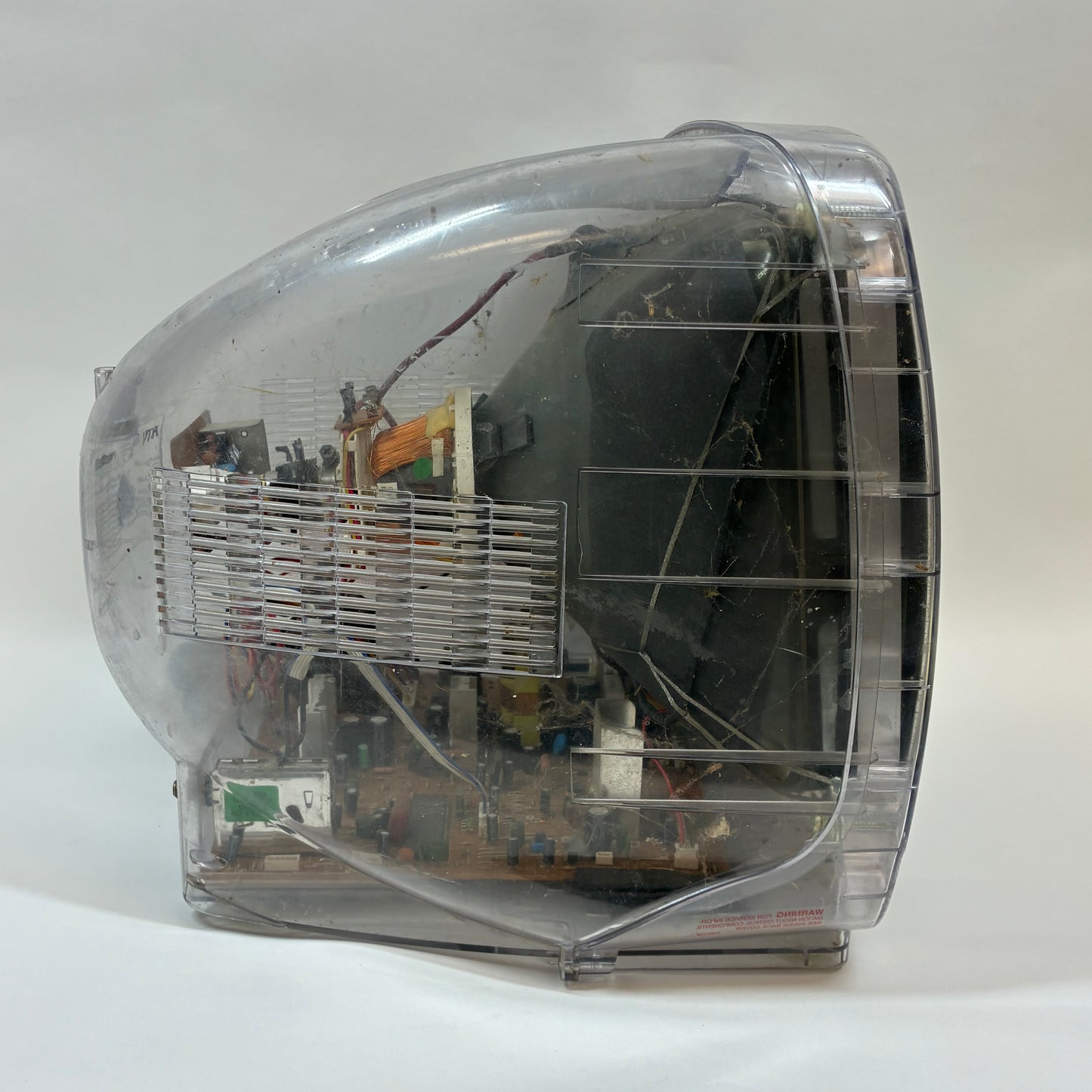 KTV 13" 13CLR-VR Transparent Prison Analog CRT 480p 13 Inch Color TV RARE