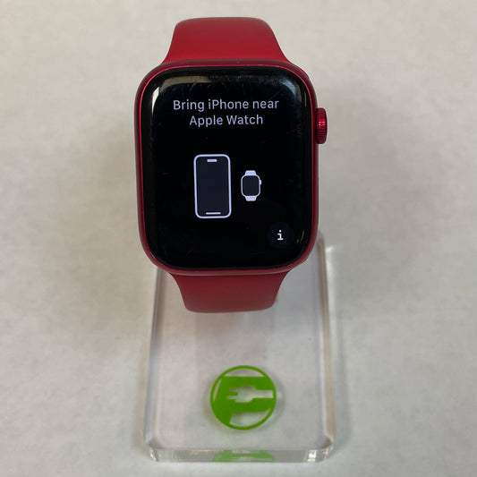 Unlocked Apple Watch Series 9 45MM Product Red Aluminum Red Sport Band MRYE3LL/A