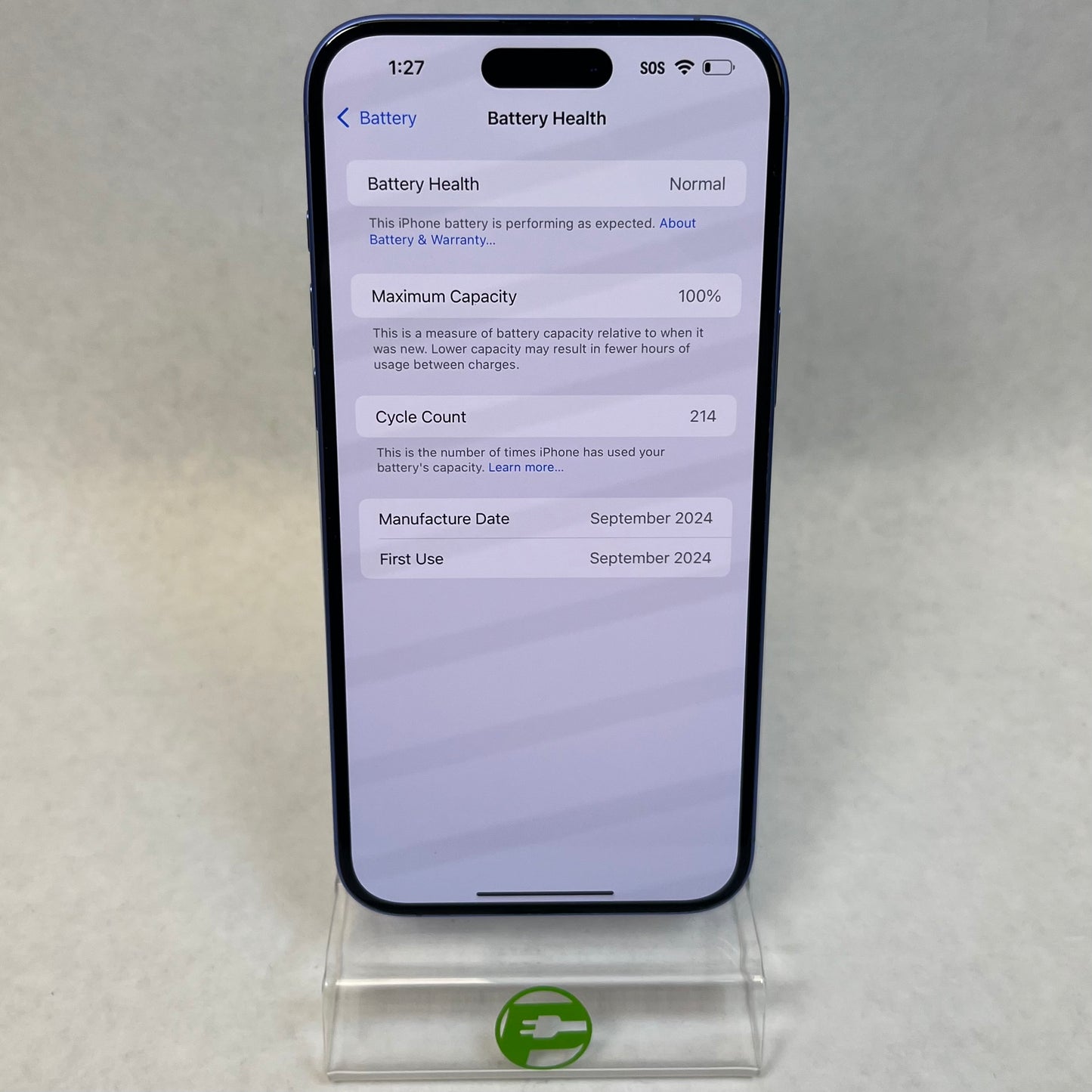 Unlocked Apple iPhone 16 Plus 128GB Ultramarine MXUW3LL/A