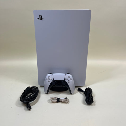 Sony PlayStation 5 Disc Edition PS5 825GB White Console Gaming System CFI-1015A