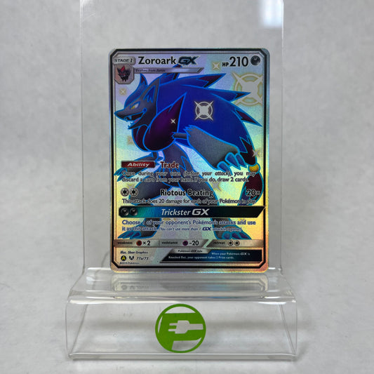 Pokémon TCG Hidden Fates Zoroark GX 77a/73 Ultra Rare Holo English