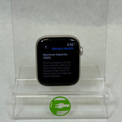 GPS Only Apple Watch SE 3 44MM Starlight Aluminum MEPF4LW/A Face Only