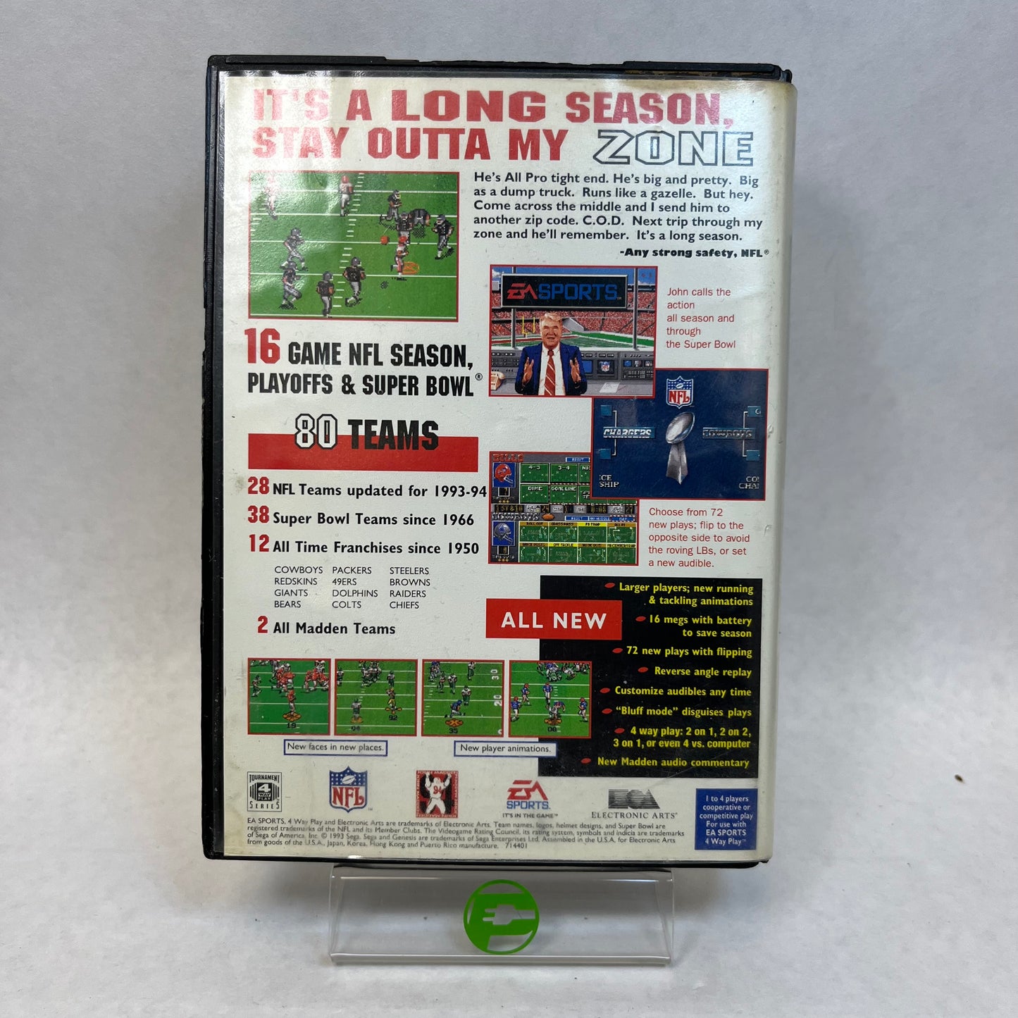 Madden NFL 94 (Sega Genesis, 1993)