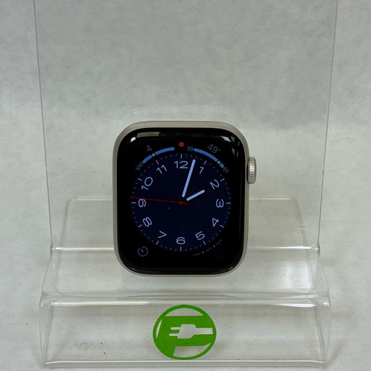 GPS Only Apple Watch SE 3 44MM Starlight Aluminum MEPF4LW/A Face Only