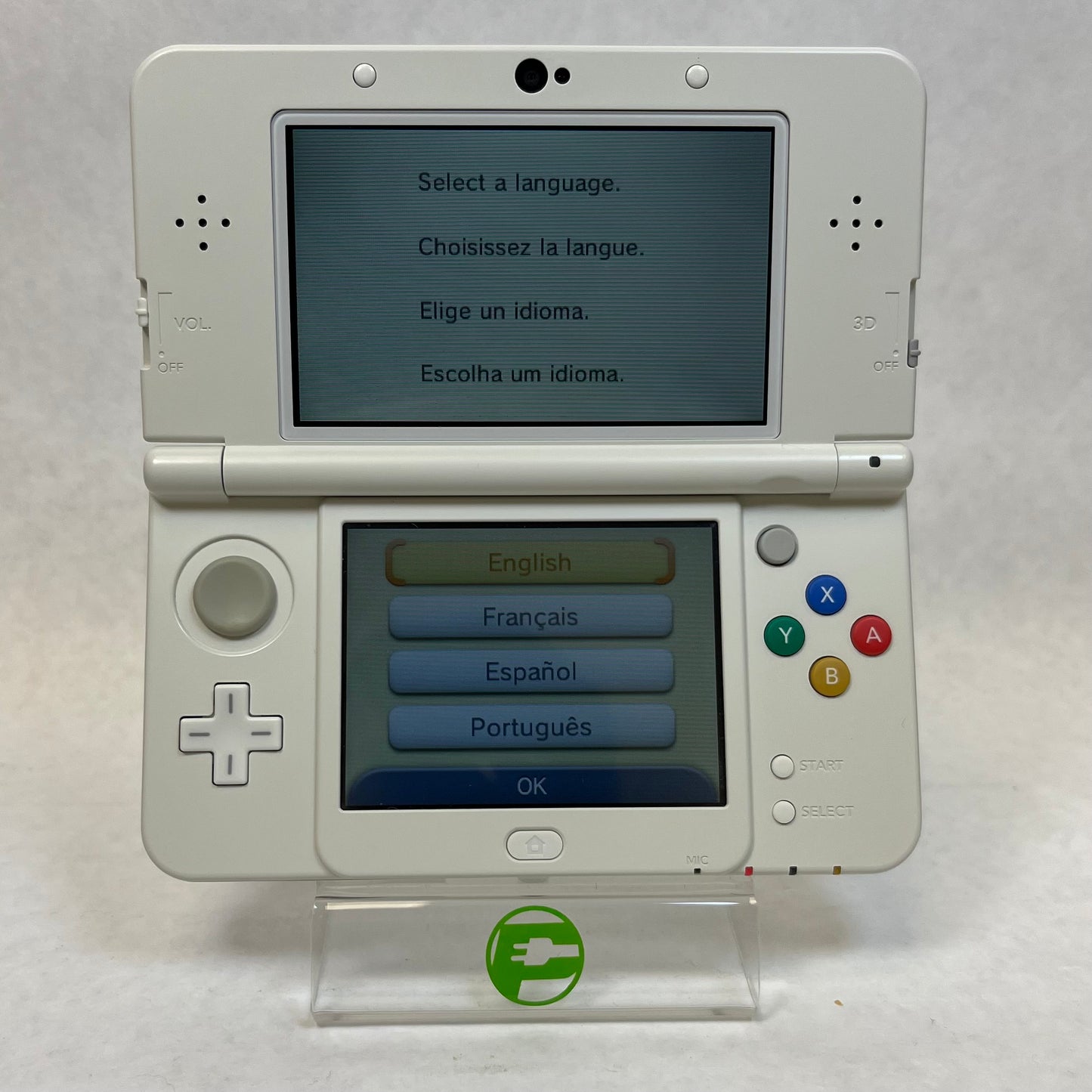 Nintendo 3DS Handheld Game Console CTR-001 Super Mario Bros White Edition