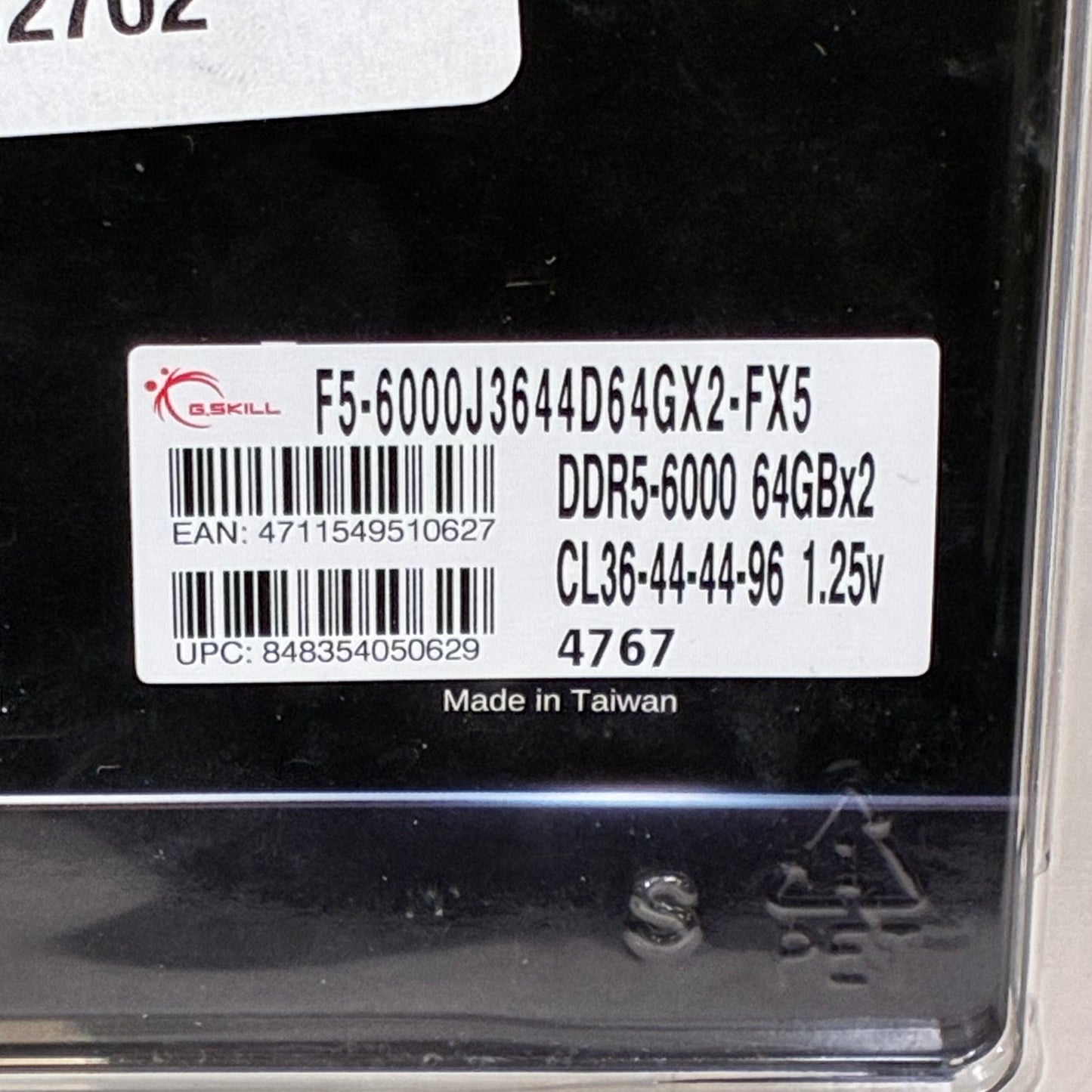 G.Skill Flare X5 128GB (64x2) DDR5 6000MHz F5-6000J3644D64GX2