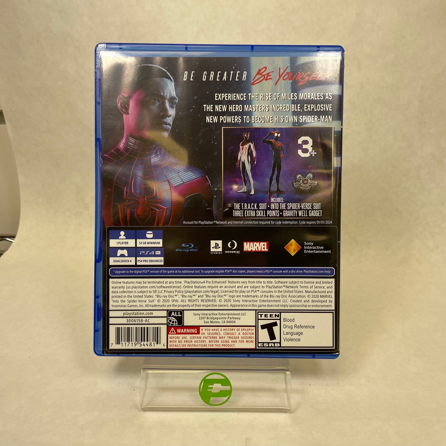 Marvel Spiderman: Miles Morales [Launch Edition] (Playstation 4, 2020)