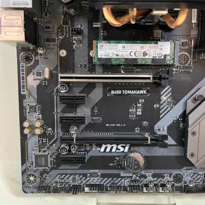 MSI B450 TOMAHAWK AM4 ATX Ryzen 7 3700x Intel NVMe 1TB SSD T Force Vulcan Z DDR4