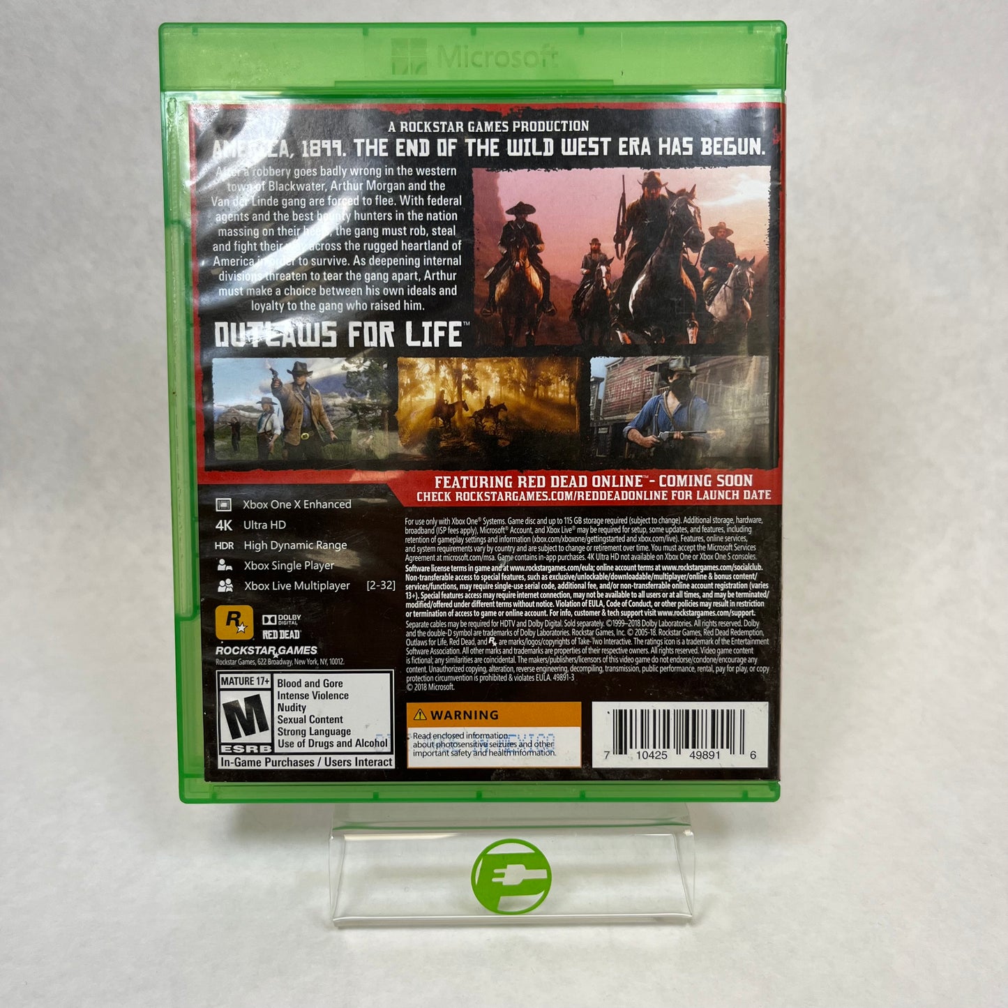 Red Dead Redemption II 2 (Microsoft Xbox One, 2018)