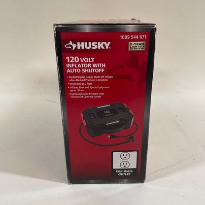 New Husky 1009544671 120V Inflator w/ Auto Shutoff