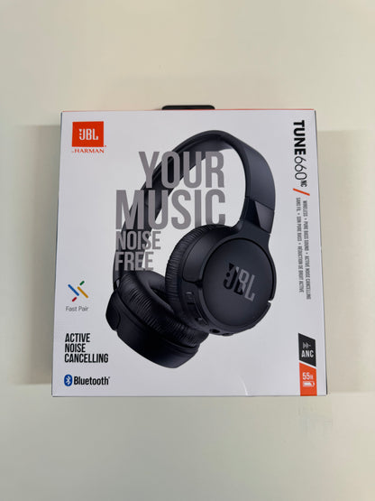 New JBL Tune Active Noise Cancellation Headphones  Black 660NC