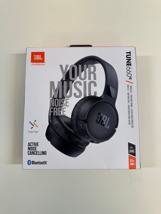 New JBL Tune Active Noise Cancellation Headphones  Black 660NC