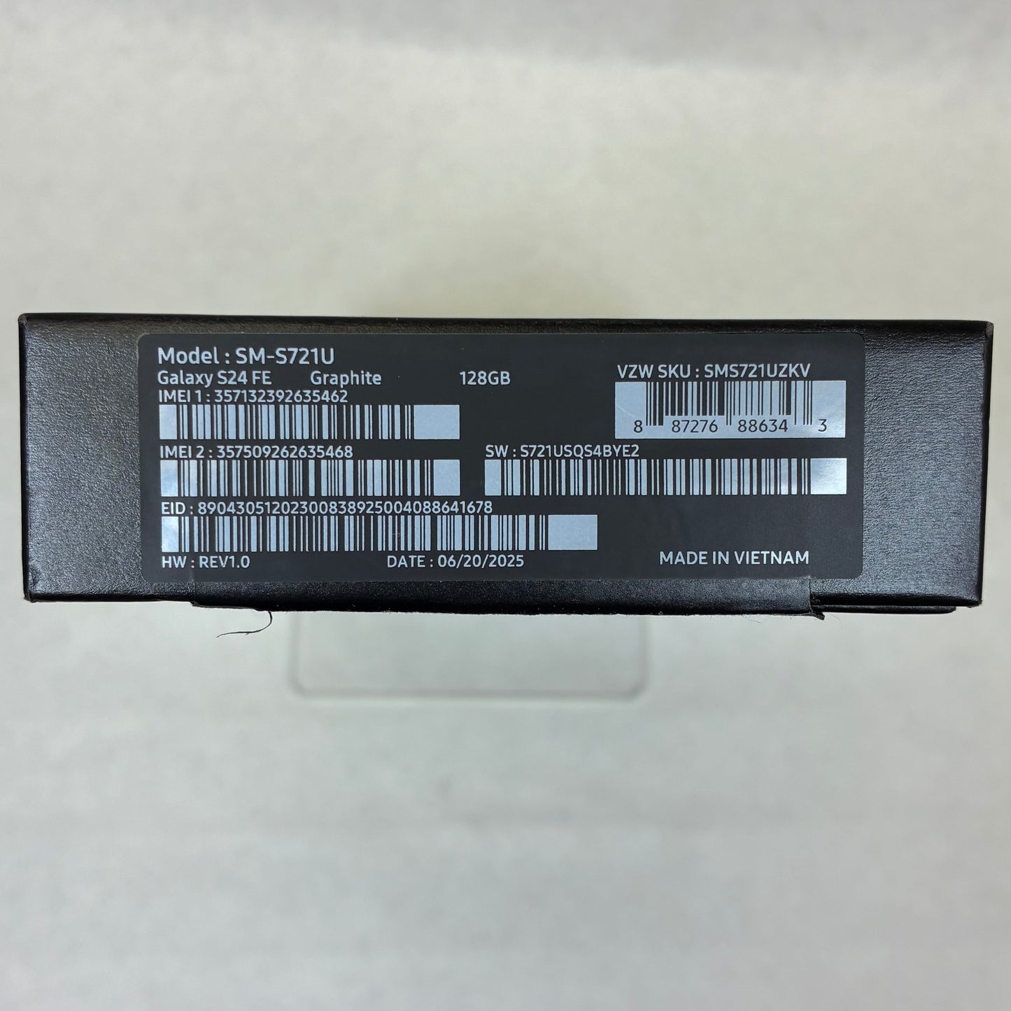 Verizon Samsung Galaxy S24 FE 8GB RAM 128GB SM-S721U Black