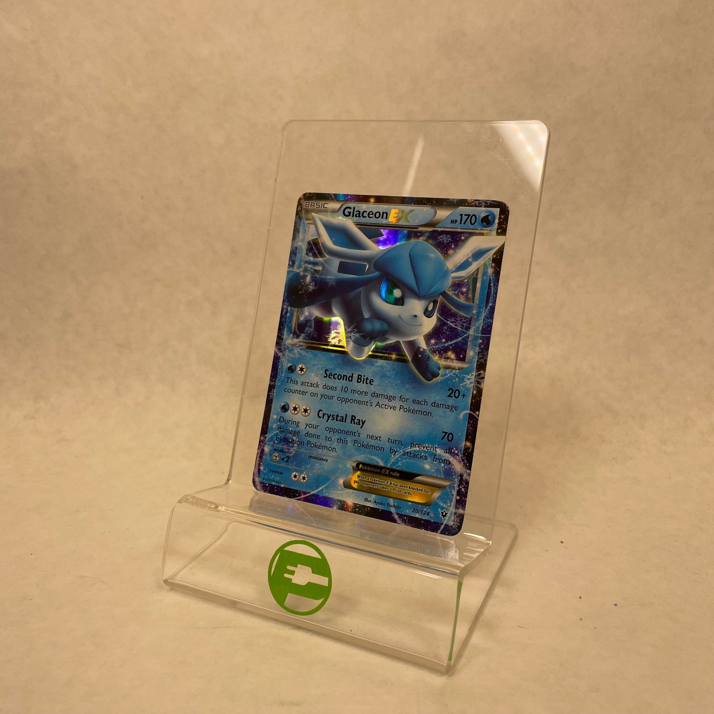 Pokémon TCG Fates Collide Glaceon EX 20/124 English