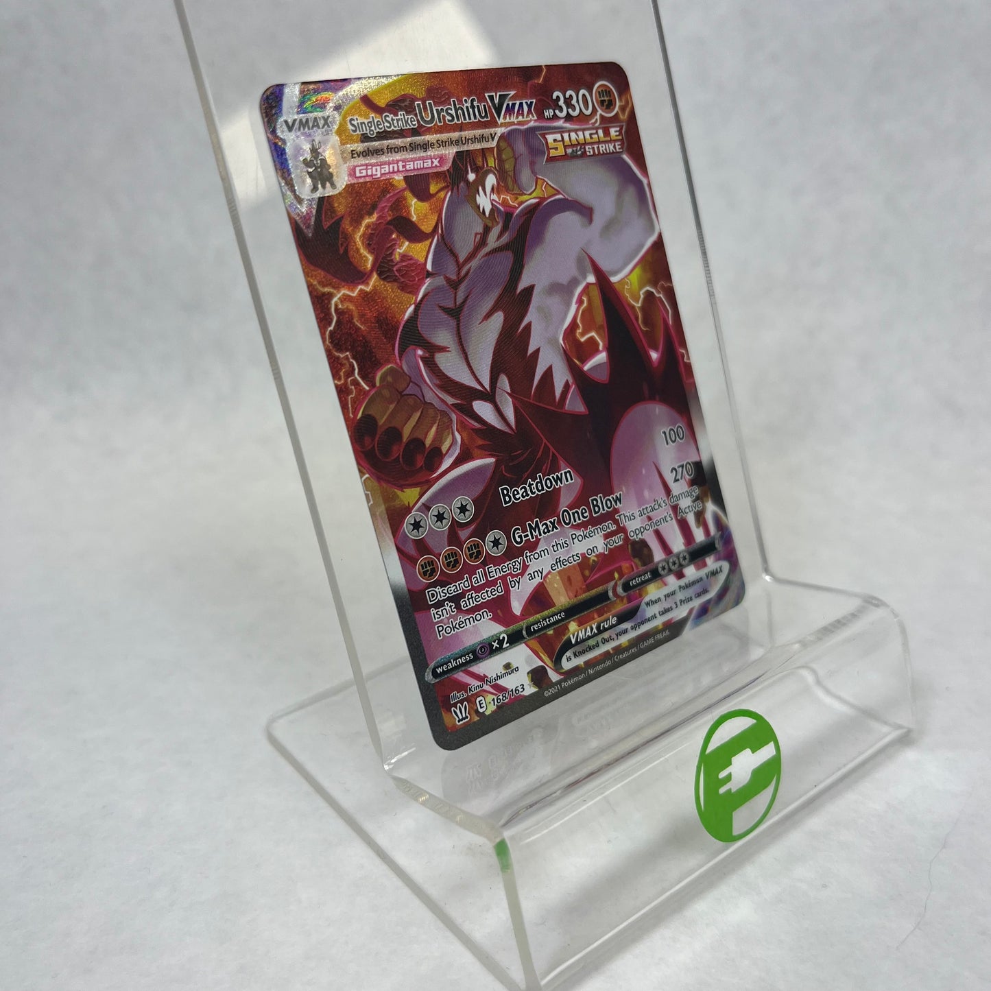 Pokémon TCG Sword & Shield - Battle Styles Urshifu VMAX 168/163 Holo English