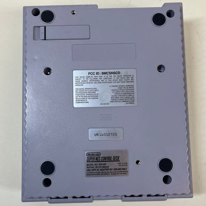 Super Nintendo Entertainment System SNES Video Game Console SNS-001 Grey