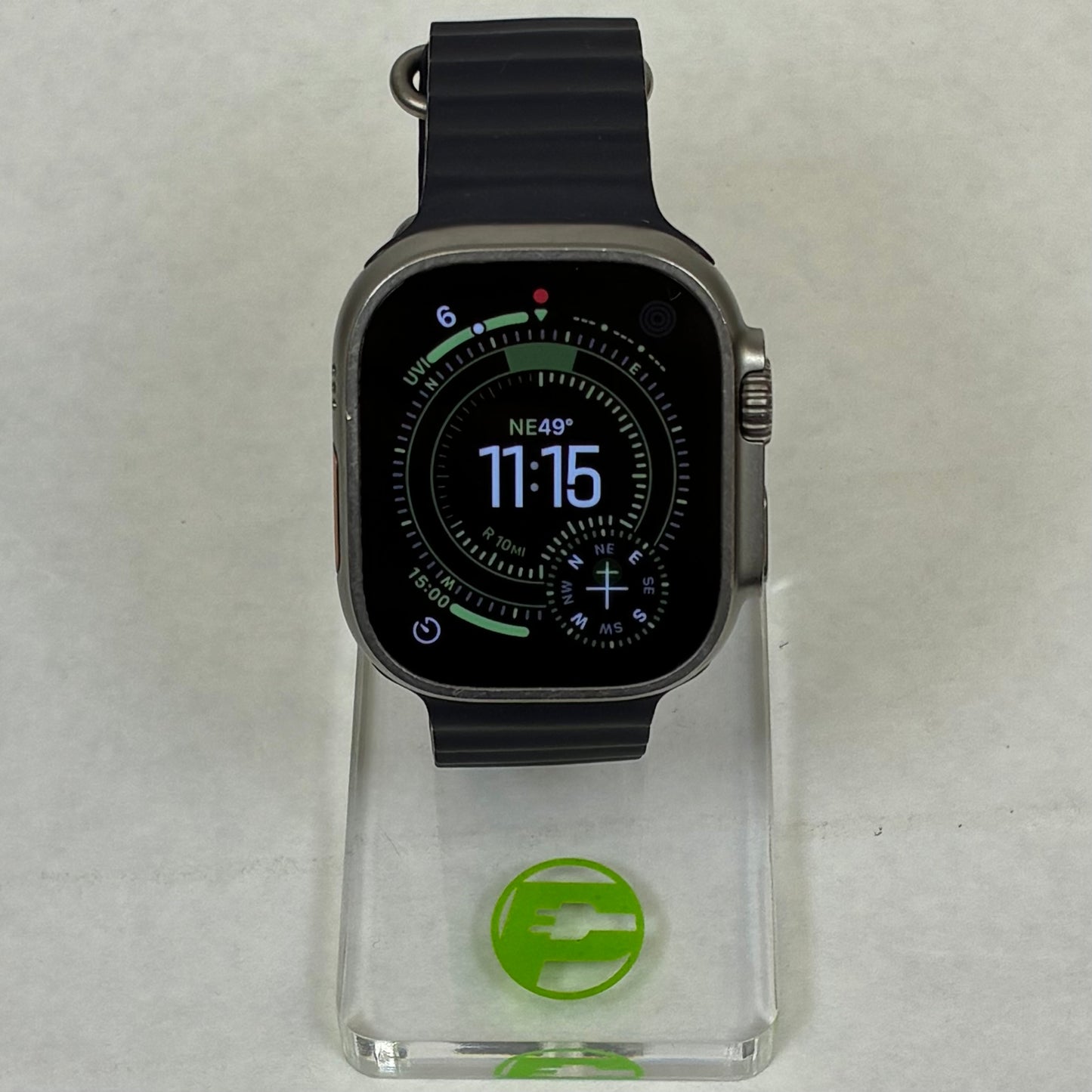 Unlocked Apple Watch Ultra 2 49MM Natural Titanium Black Ocean Band MX4D3LW/A