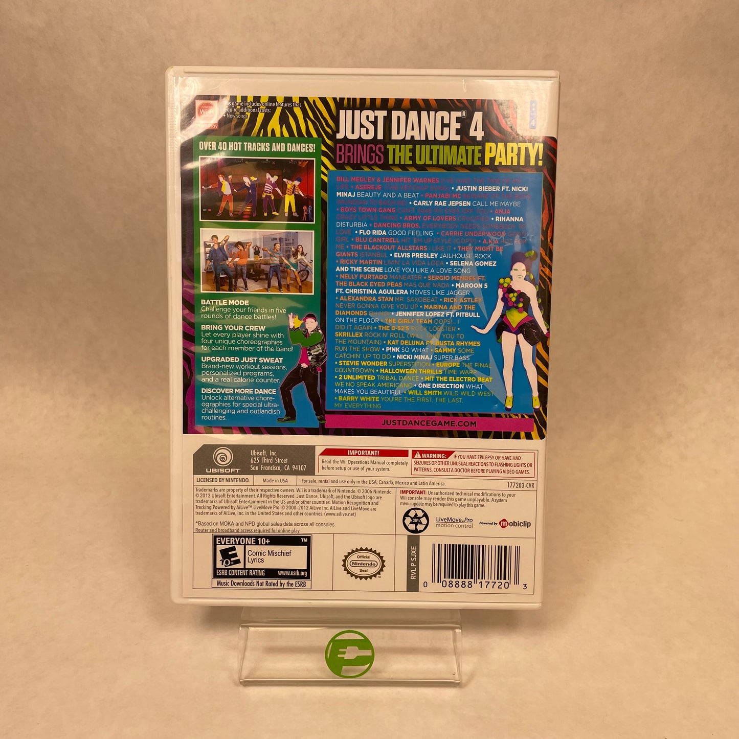 Just Dance 4 (Nintendo Wii, 2012)