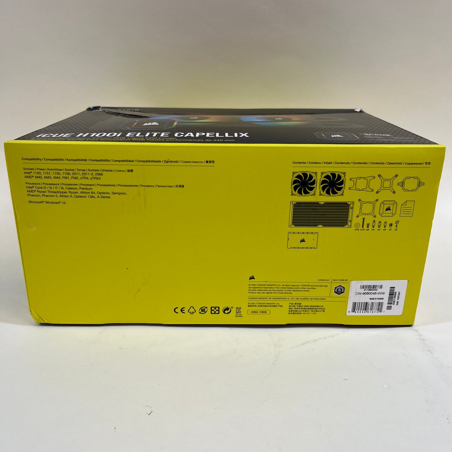 Corsair iCUE H100i ELITE CAPELLIX 240mm RGB Liquid CPU Cooler CW-9060046-WW