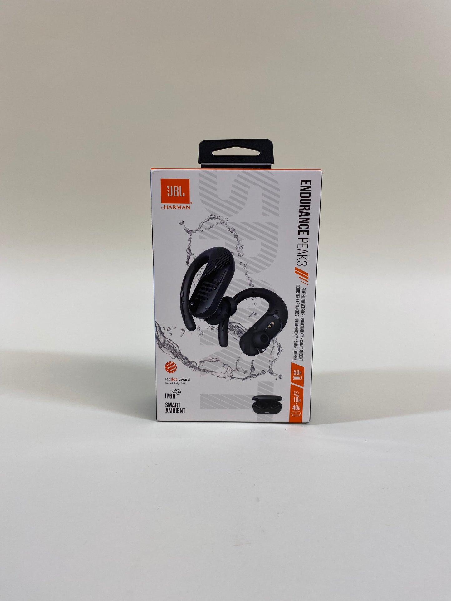 New JBL Endurance Peak3 Wireless Bluetooth Earbuds Black IP68