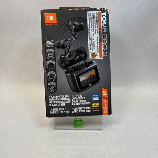 New JBL Tour Pro 3 Wireless In-Ear Bluetooth Headphones Black JBLTOURPRO3BLKAM