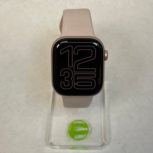 GPS Only Apple Watch Series 10 42MM Rose Gold Aluminum Pink Sport Band MWX93LW/A