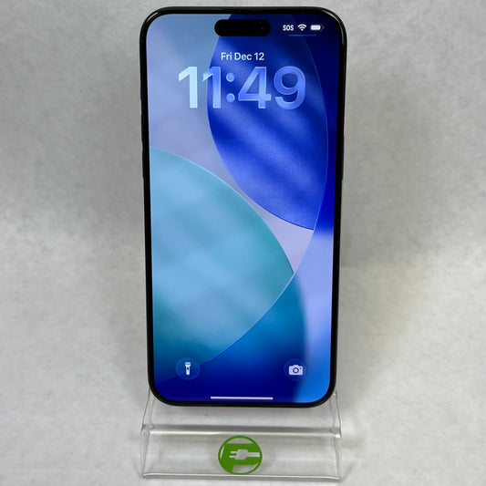 Factory Unlocked Apple iPhone 15 Pro Max 256GB Black Titanium MU663LL/A