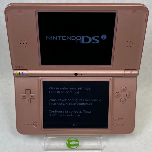 Nintendo DSi DSi XL Handheld Game Console UTL-001 Coral Pink