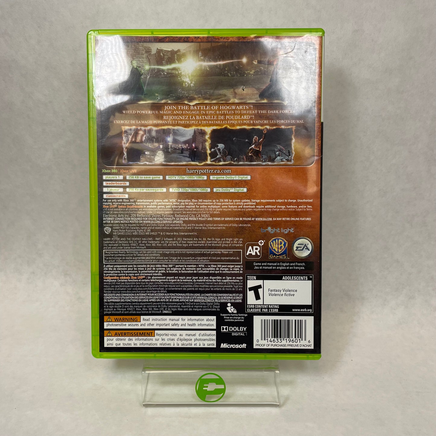 Harry Potter And The Deathly Hallows Part 2 (Microsoft Xbox 360, 2011)