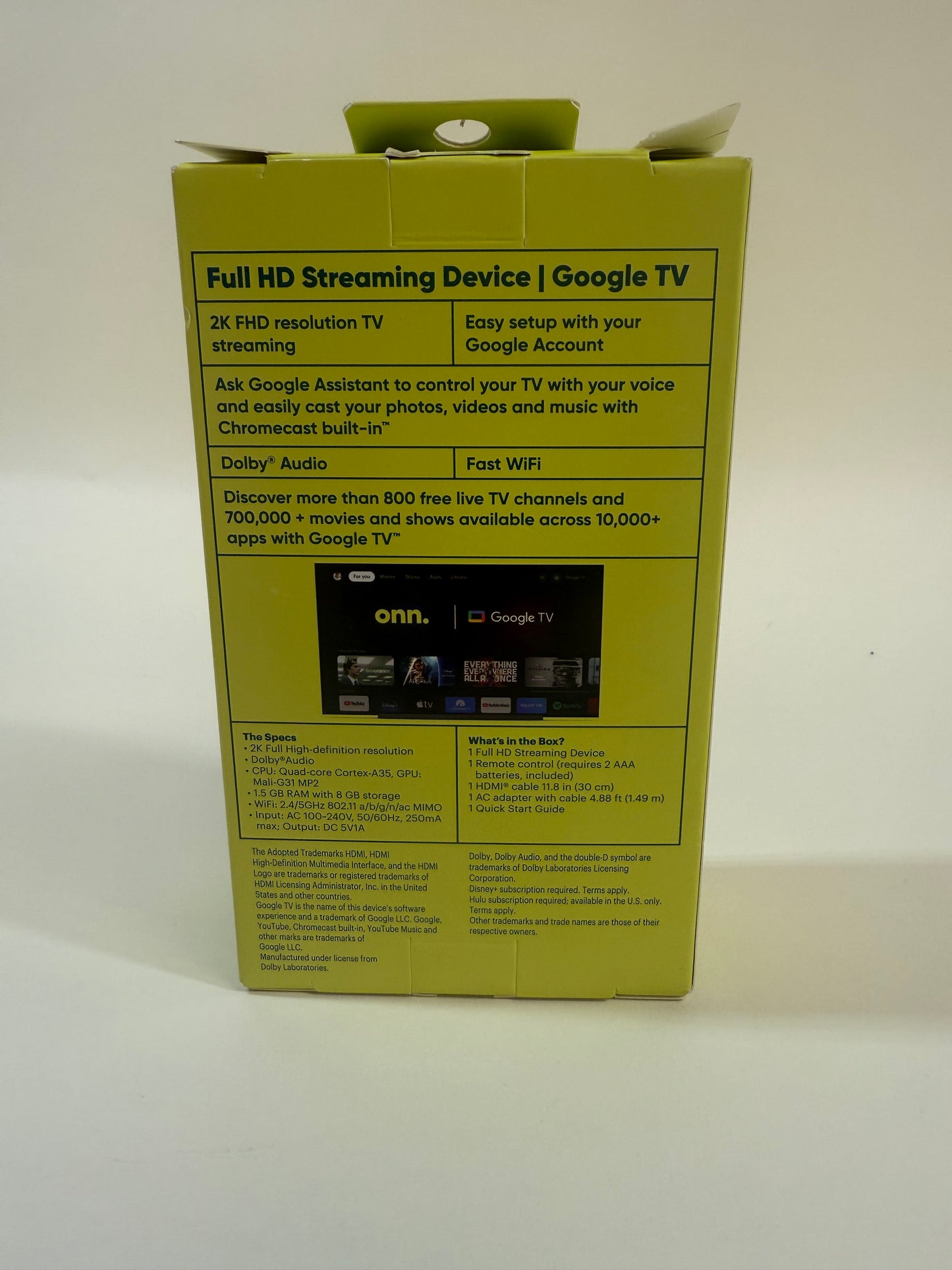 New onn Full HD Streaming Device Streaming Media Device Black 2403A