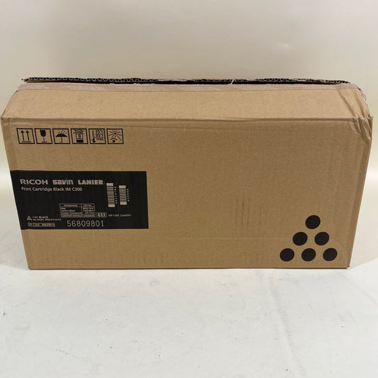 New Ricoh IM C300 842378x6 Black Print Cartridge Box (6 Black Ink Cartridges)