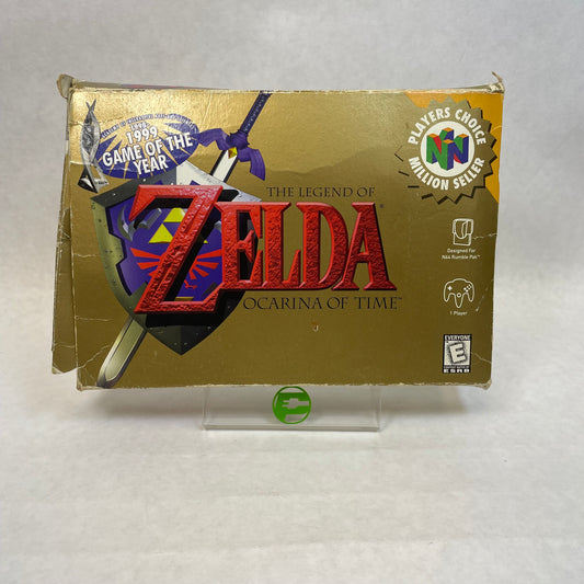 The Legend of Zelda Ocarina of Time (Nintendo 64 N64, 1998)  w/ Box