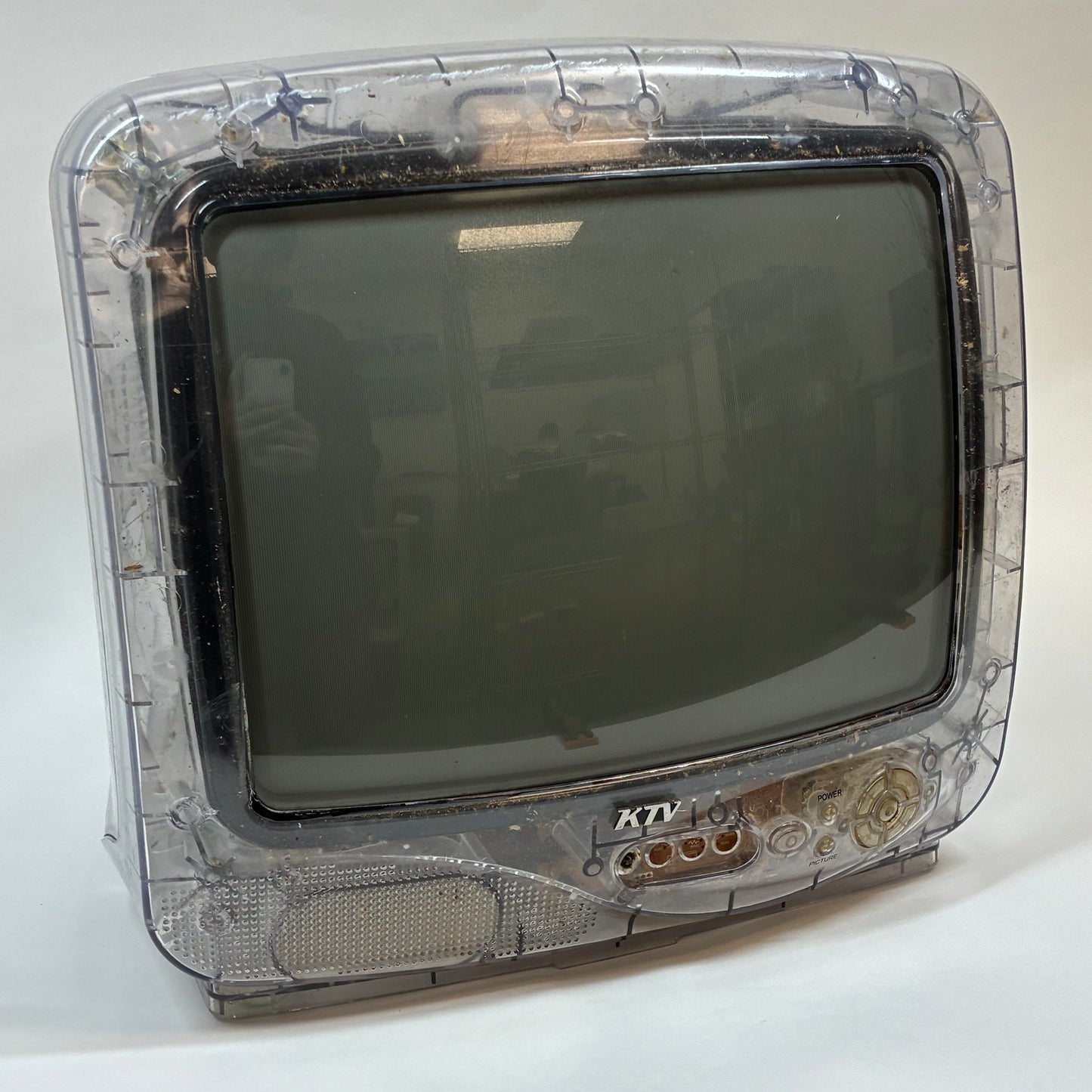 KTV 13" 13CLR-VR Transparent Prison Analog CRT 480p 13 Inch Color TV RARE