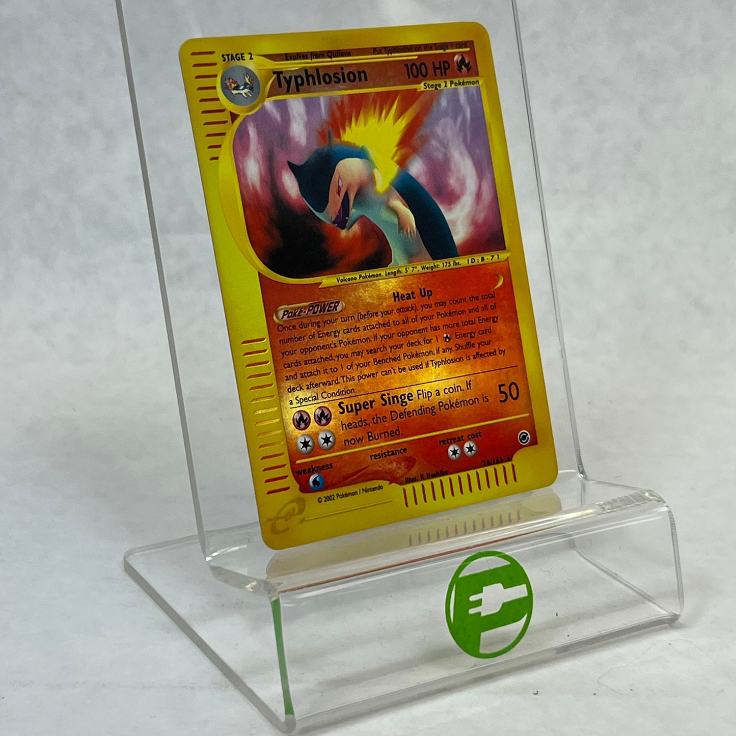 Pokémon TCG Expedition Base Set Typhlosion 28/165 Reverse Holo English