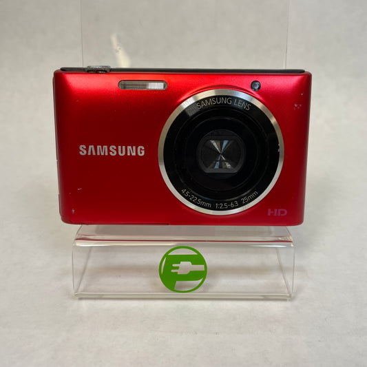 Samsung ST72 Red 16.2MP Digital Camera READ NO BATTERY