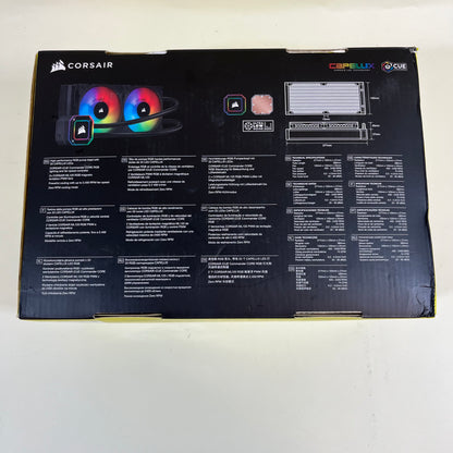 Corsair iCUE H100i ELITE CAPELLIX 240mm RGB Liquid CPU Cooler CW-9060046-WW