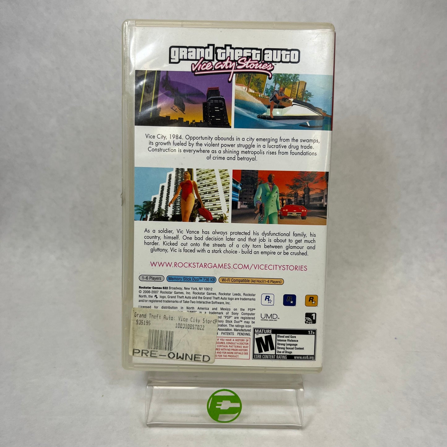 Grand Theft Auto Vice City Stories (Sony PlayStation Portable PSP, 2007)
