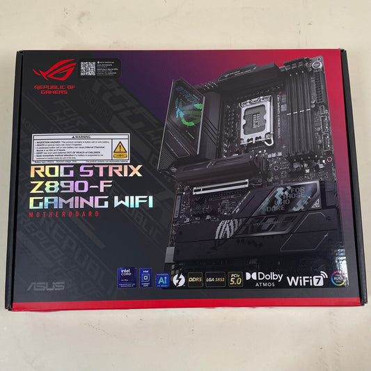 New ASUS Z890-F Intel LGA 1851 ATX Gaming Motherboard