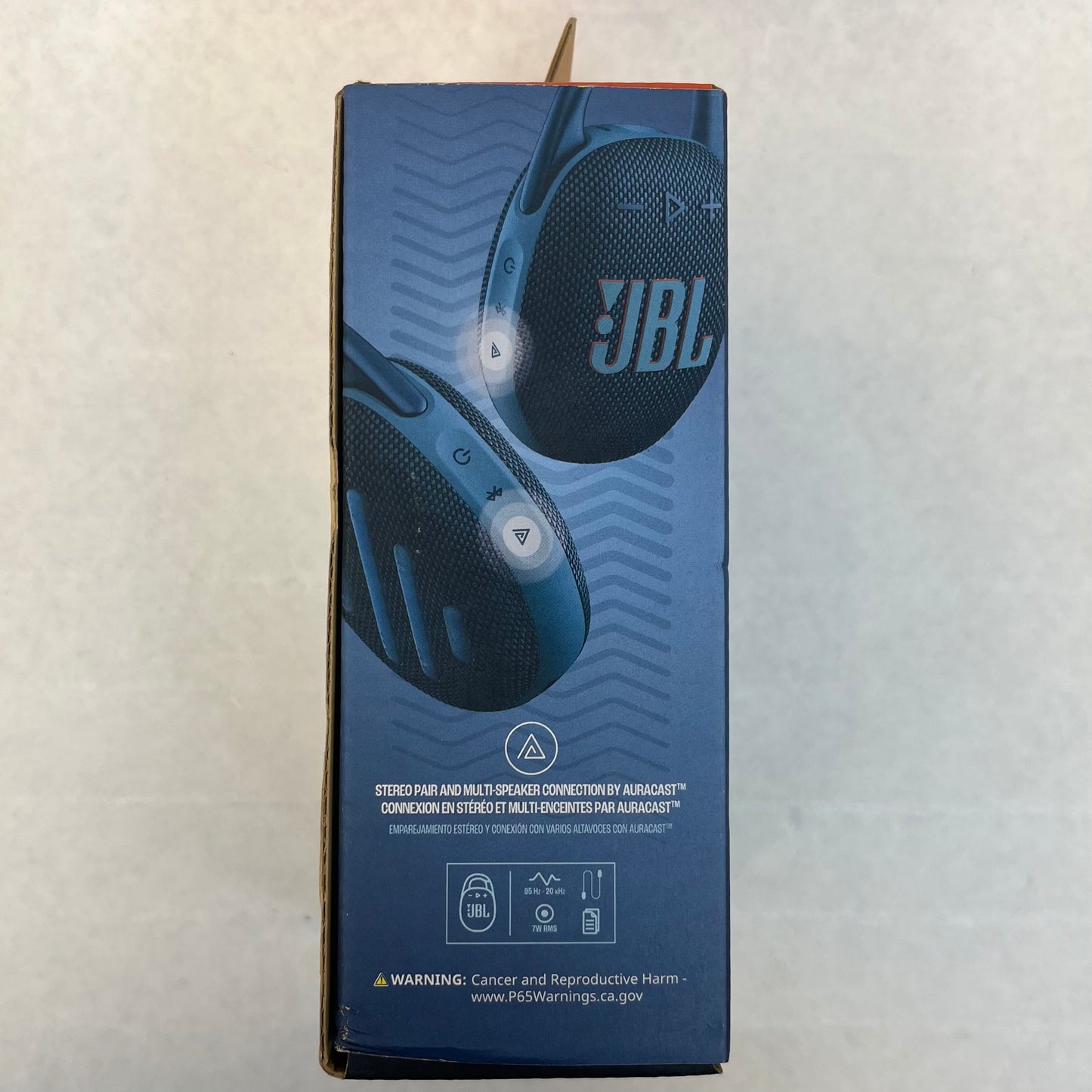 New JBL Clip 5 Portable Wireless Bluetooth Speaker Blue JBLCLIP5BLUAM