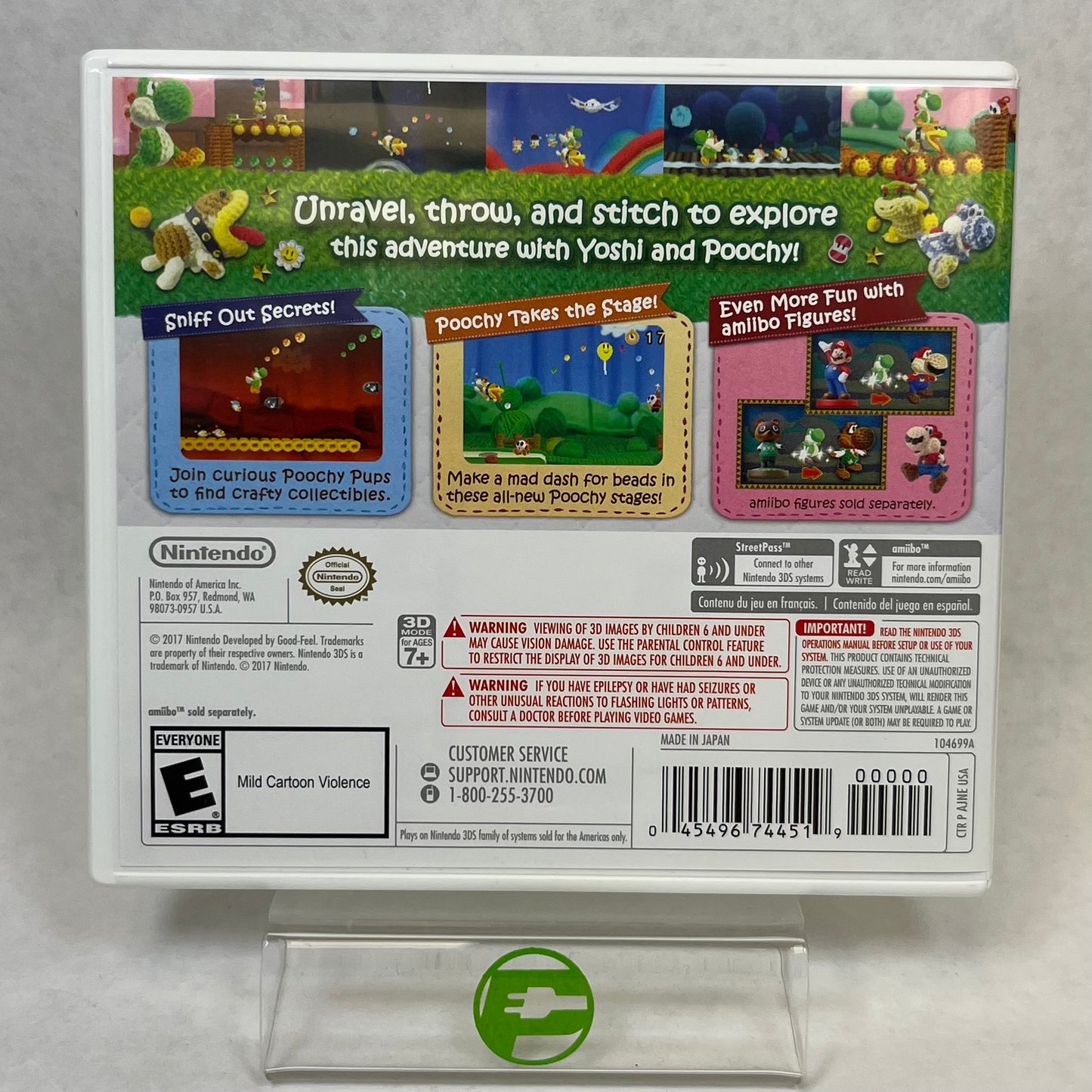 Poochy & Yoshi's Woolly World (Nintendo 3DS, 2017)