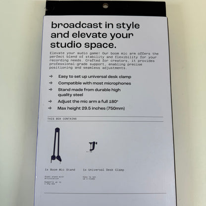 New North Boom Mic Arm 207-00-1564 NO MIC INCLUDED!