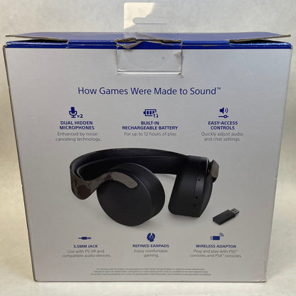 Sony Playstation 5 PS5 PULSE 3D Wireless Headset Gray Camo CFI-ZWH1