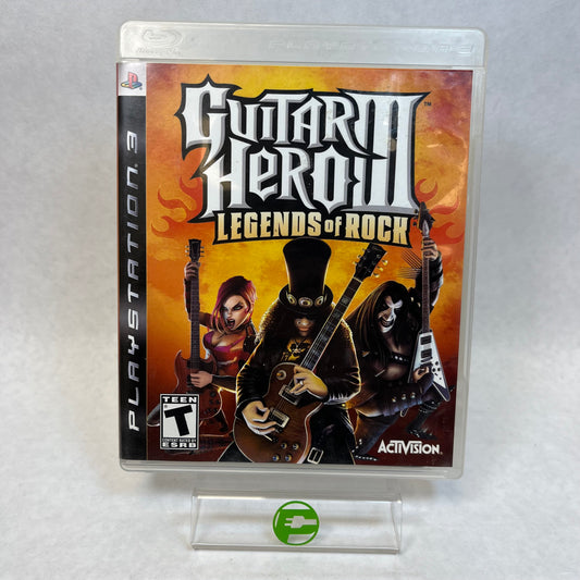 Guitar Hero 3 Legends of Rock (Sony PlayStation 3 PS3, 2007)