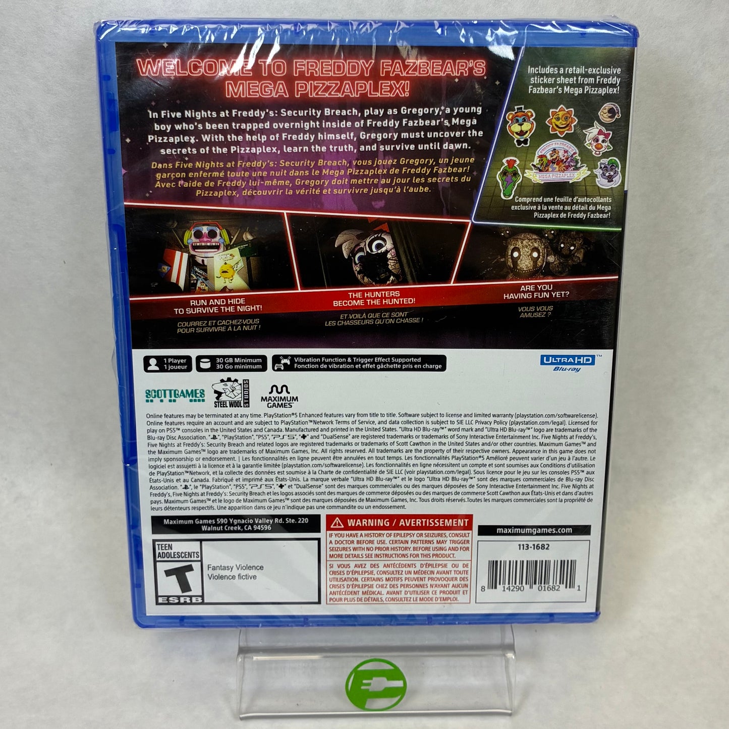 New Five Nights At Freddy's: Security Breach (Playstation 5, 2021)