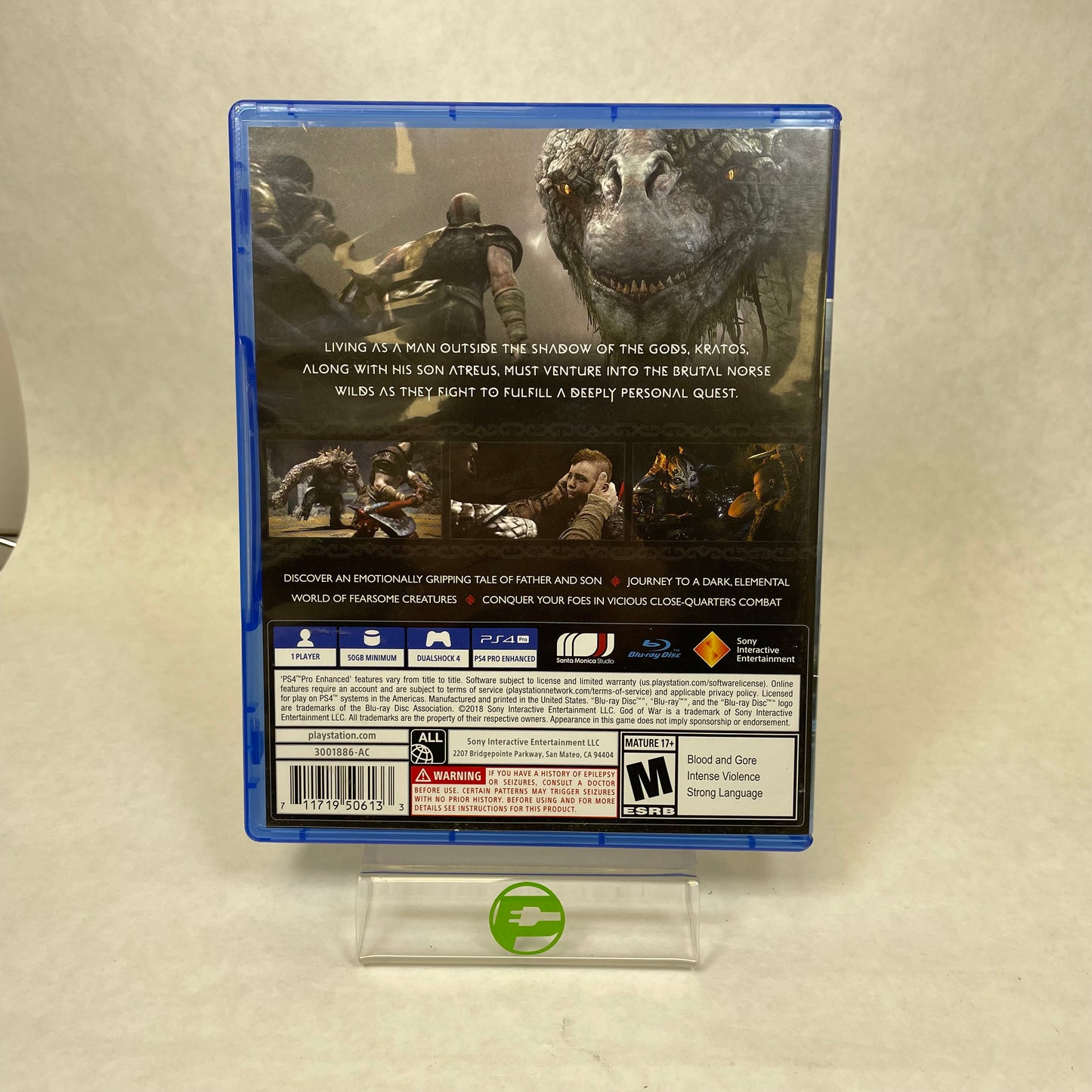 God Of War (Sony PlayStation 4 PS4, 2018)